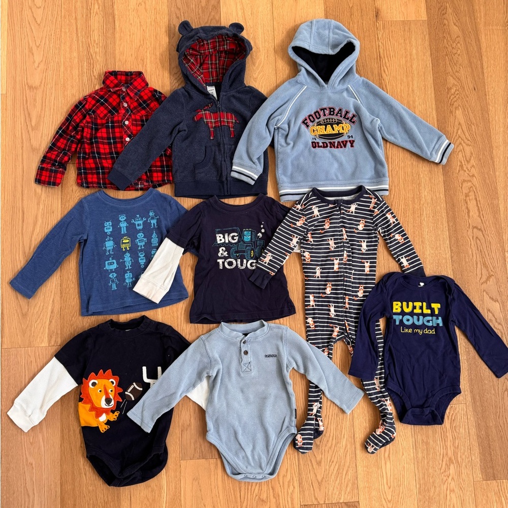 Old Navy Baby Outfit Collection - Navy, Red, Gray